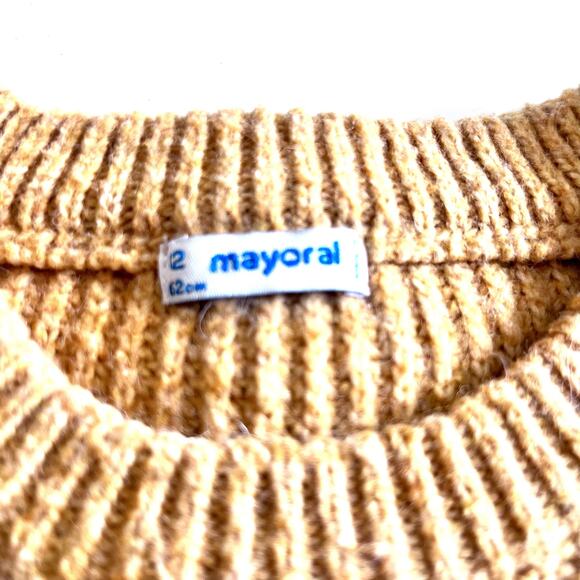 Mayoral Girls Mustard Yellow Fringed Sweater size 12 - Picture 2 of 7